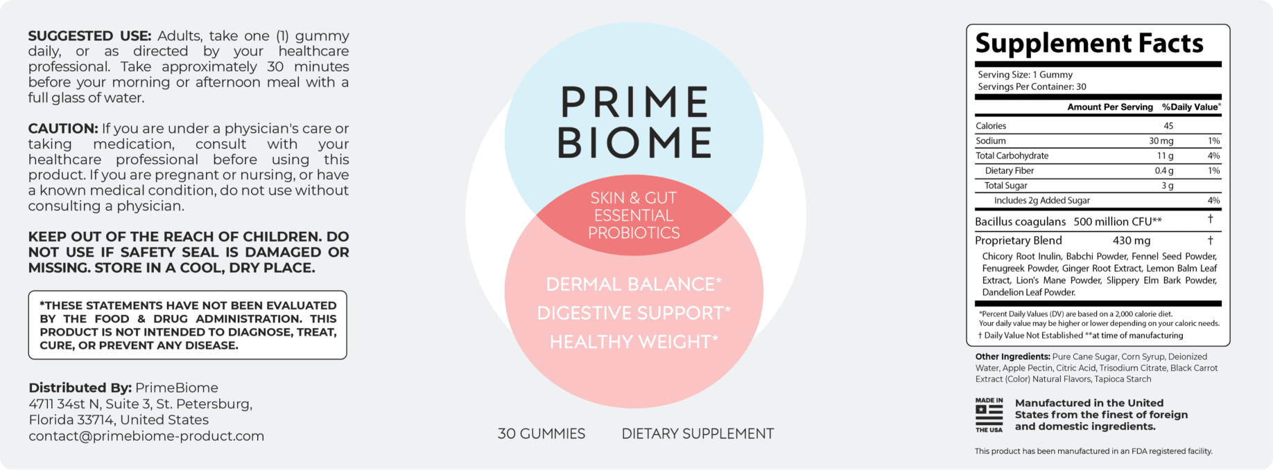 PrimeBiome Supplements